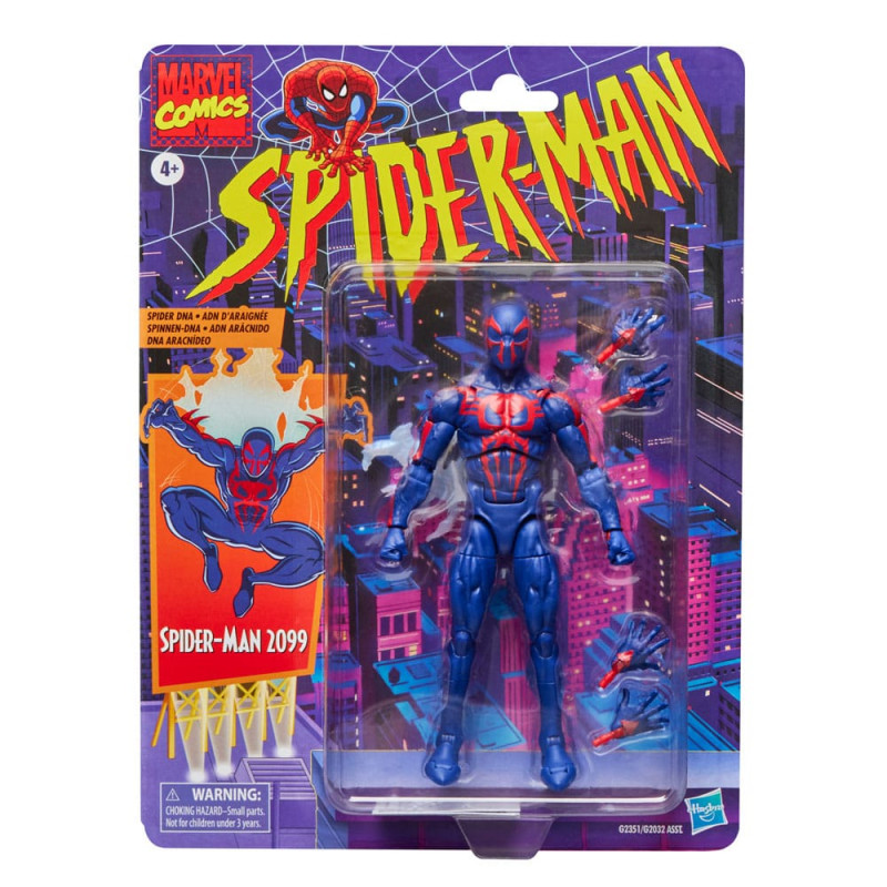 SPIDER-MAN Marvel Legends Series Figurine Spider-Man 2099 Retro Marvel's  Hasbro