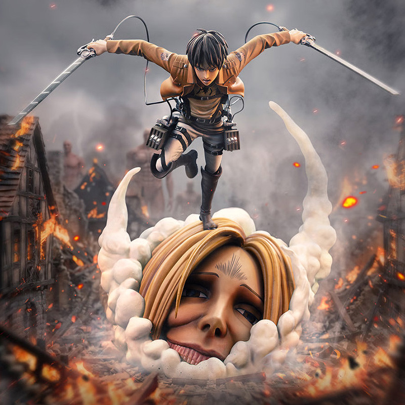 Statue Eren Yeager Art Scale Iron Studios Attack on Titan