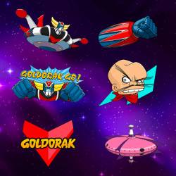 Boite de 6 Pin's Goldorak Serie 1 Set A We Are Tokyo Goldorak