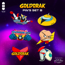 Boite de 6 Pin's Goldorak Serie 1 Set B We Are Tokyo Goldorak