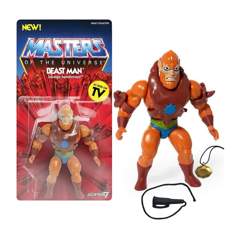 MAITRES DE L'UNIVERS Figurine Beast Man Vintage Collection Super7