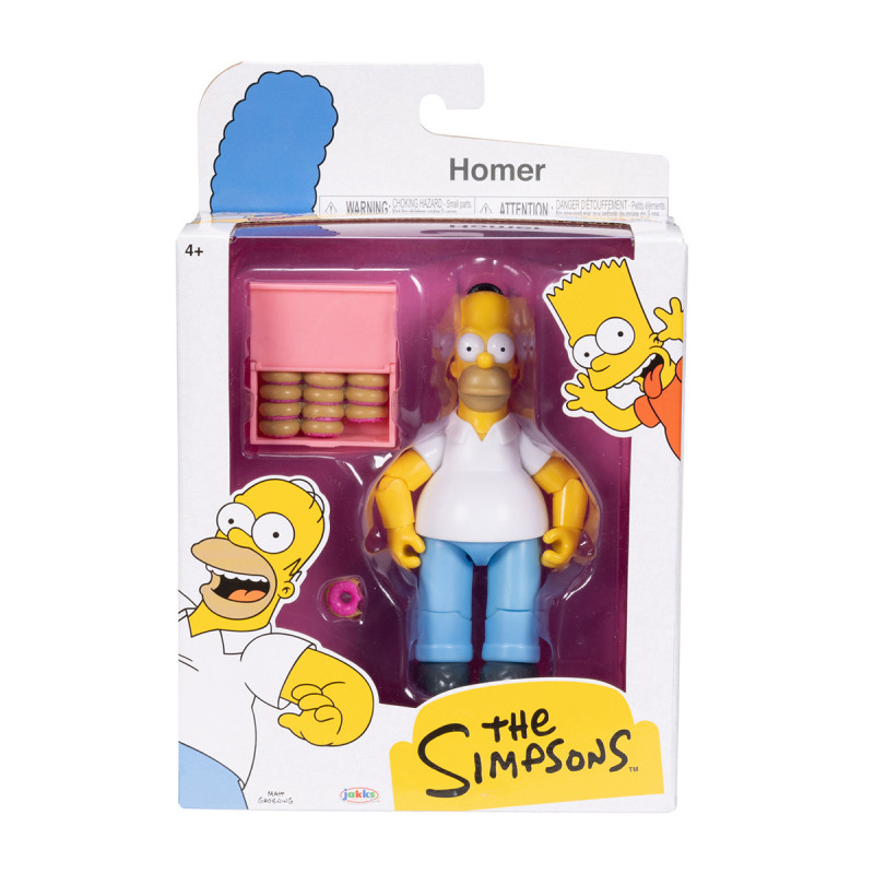 The Simpsons - JAKKS Pacific - Pack De 2 Figurines Articulées Krusty Le Clown Et Accessoires Taille 6 5 Cm Licence Officielle De La Serie Tv Jouet De Collection Pour Fans Des Simpson