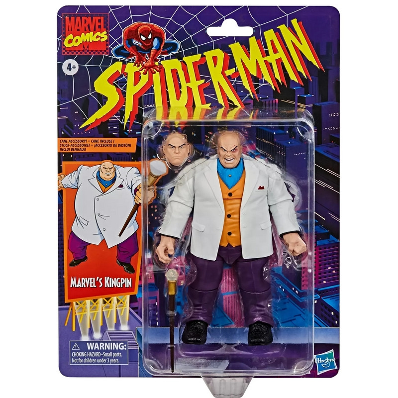 SPIDER-MAN Animated Figurine Le Caïd Kingpin Marvel Retro Collection Hasbro