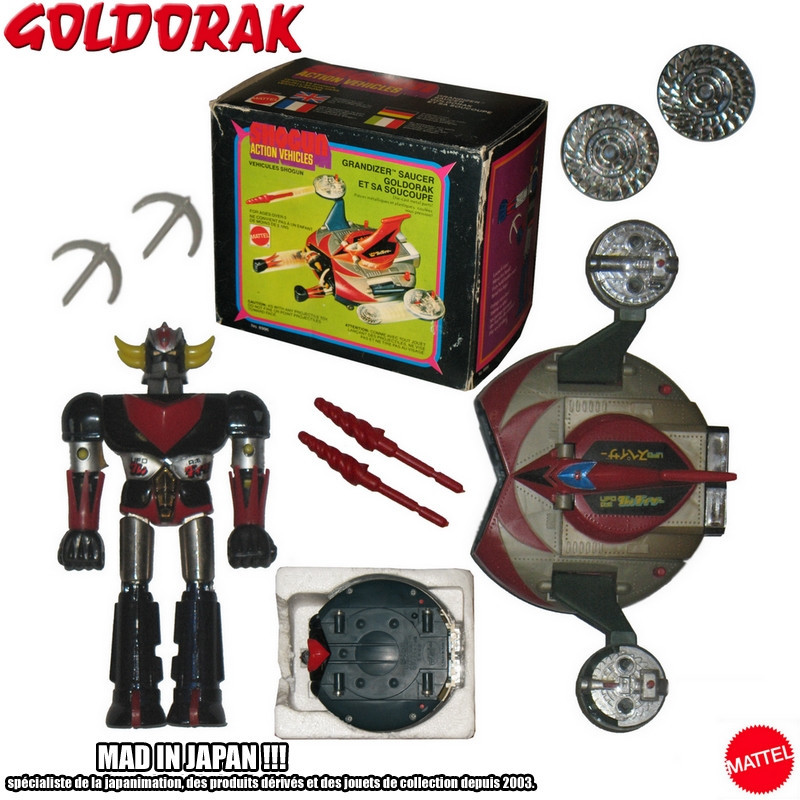GOLDORAK figurine Goldorak & Soucoupe Shogun Action Vehicles Mattel GOLDORAK figurine Goldorak & Soucoupe Shogun Action Vehicles Mattel
