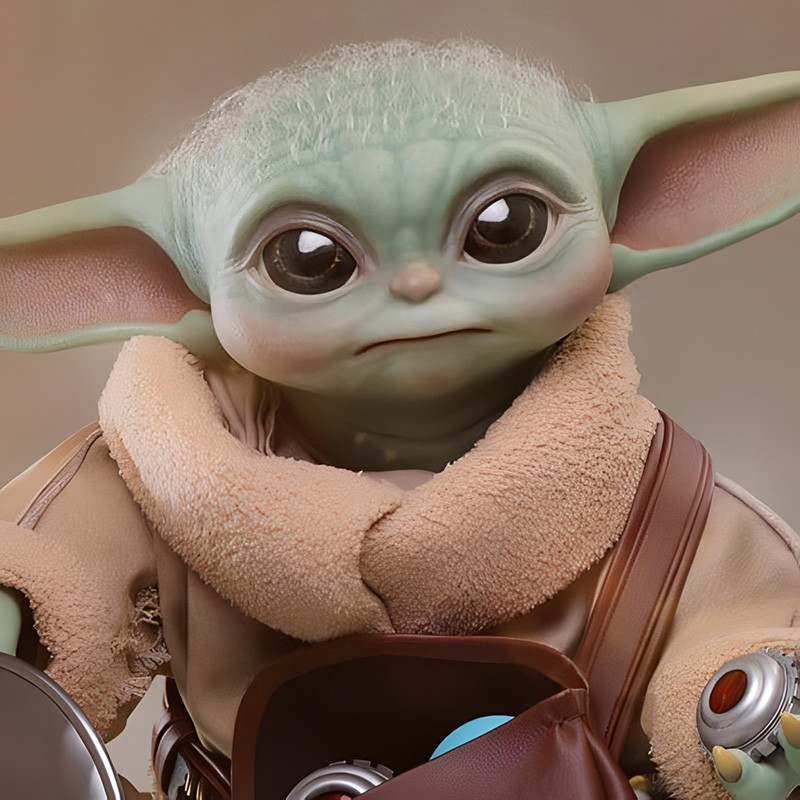 Figurine Taille Réelle Grogu Hot Toys Star Wars The Mandalorian & Grogu
