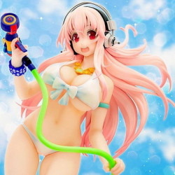 SUPER SONICO Statuette Senran Kagura Peach Beach Splash X Super Sonico Phat