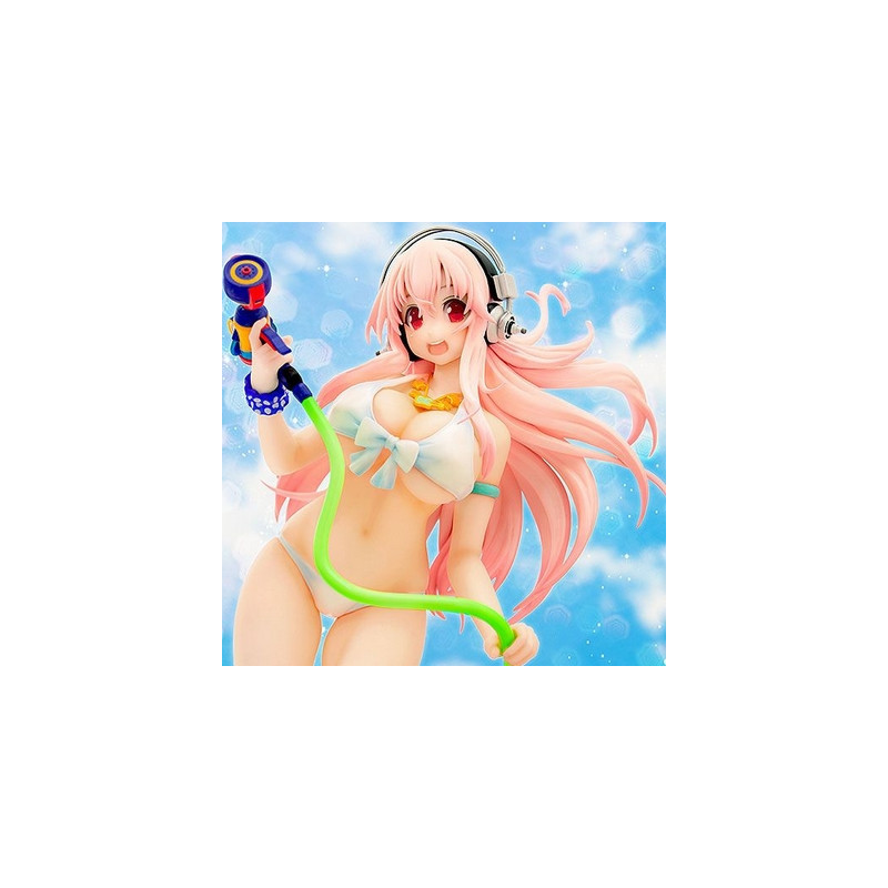 SUPER SONICO Statuette Senran Kagura Peach Beach Splash X Super Sonico Phat