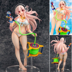  SUPER SONICO Statuette Senran Kagura Peach Beach Splash X Super Sonico Phat