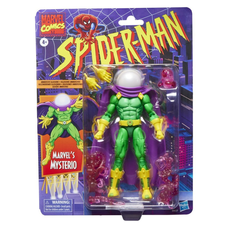 SPIDER-MAN Animated Figurine Mysterio Retro Collection Hasbro