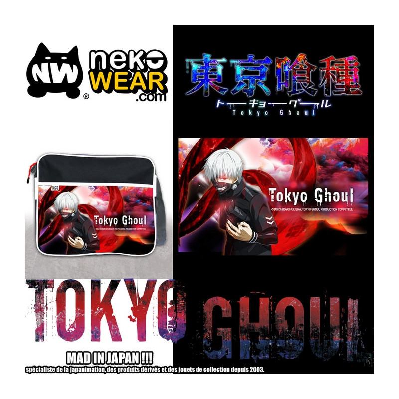 TOKYO GHOUL sac coursier Kaneki-Ghoul Neko Wear TOKYO GHOUL sac coursier Kaneki-Ghoul Neko Wear