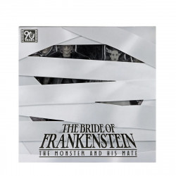 Set 2 Figurines Monster & his Mate 90th Anniversary Black & White Version Neca