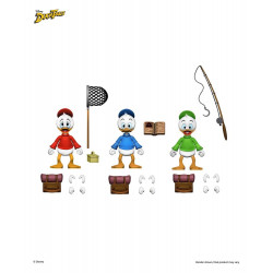 Pack 3 Figurines Riri Fifi & Loulou Ultimate Neca La Bande à Picsou