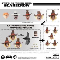 Figurine Scarecrow One:12 Mezco Toyz Batman The Animated Series