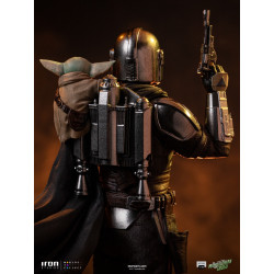 Statue Art Scale The Mandalorian & Grogu Iron Studios The Mandalorian & Grogu