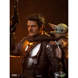 Statue Art Scale The Mandalorian & Grogu Iron Studios The Mandalorian & Grogu