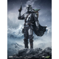 Statue Art Scale The Mandalorian & Grogu Iron Studios The Mandalorian & Grogu