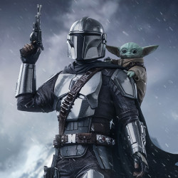 Statue Art Scale The Mandalorian & Grogu Iron Studios The Mandalorian & Grogu