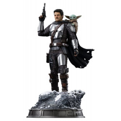 Statue Art Scale The Mandalorian & Grogu Iron Studios The Mandalorian & Grogu