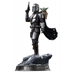 Statue Art Scale The Mandalorian & Grogu Iron Studios The Mandalorian & Grogu