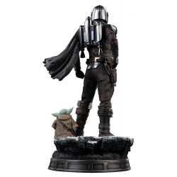 Statue Legacy Replica The Mandalorian & Grogu Iron Studios The Mandalorian & Grogu