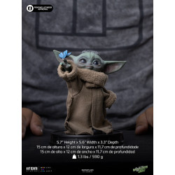 Statue Grogu Butterfly Wonder Grogu Collection Iron Studios The Mandalorian & Grogu