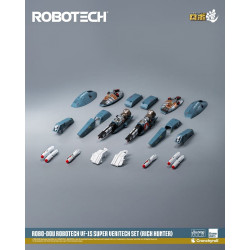Figurine Robo-Dou VF-1S Super Veritech Set Rick Hunter ThreeZero Robotech / Macross