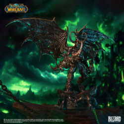 Statue Illidan Stormrage Bronze Colored Blizzard World Of Warcraft