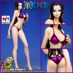 ONE PIECE figurine P.O.P Boa Hancock Swimsuit Purple Megahouse