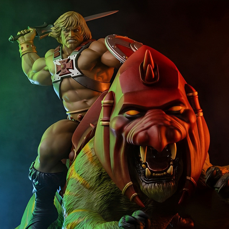 Statue 1/4 He-Man and Battle Cat Tweeterhead Maitres de l'Univers