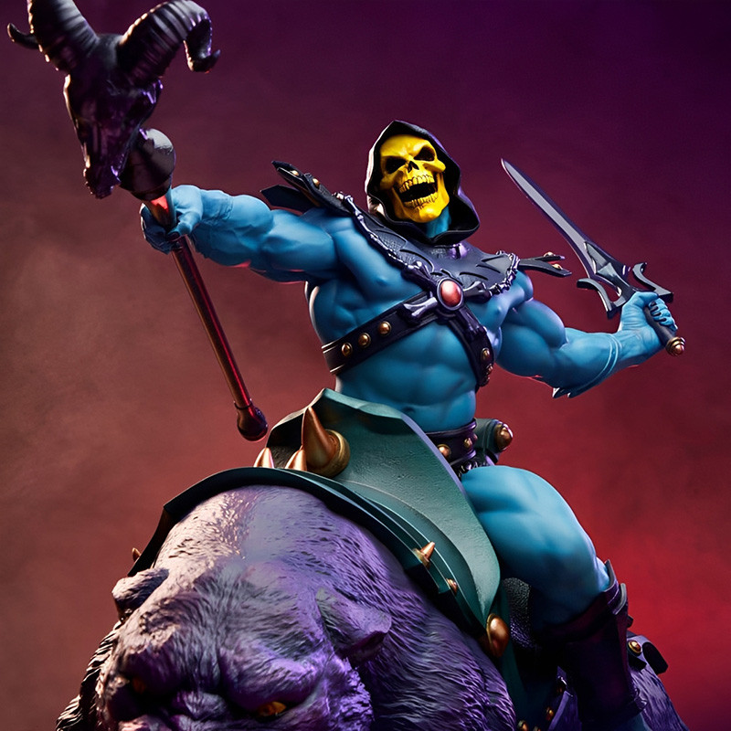 Statue 1/4 Skeletor & Panthor Tweeterhead Maitres de l'Univers
