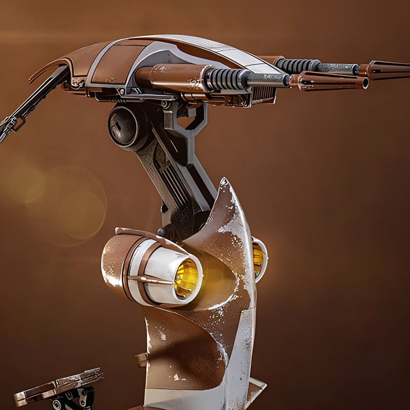Véhicule STAP Hot Toys Star Wars The Mandalorian & Grogu