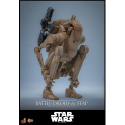 Set Figurine Battle Droid & STAP Hot Toys Star Wars