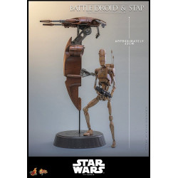 Set Figurine Battle Droid & STAP Hot Toys Star Wars