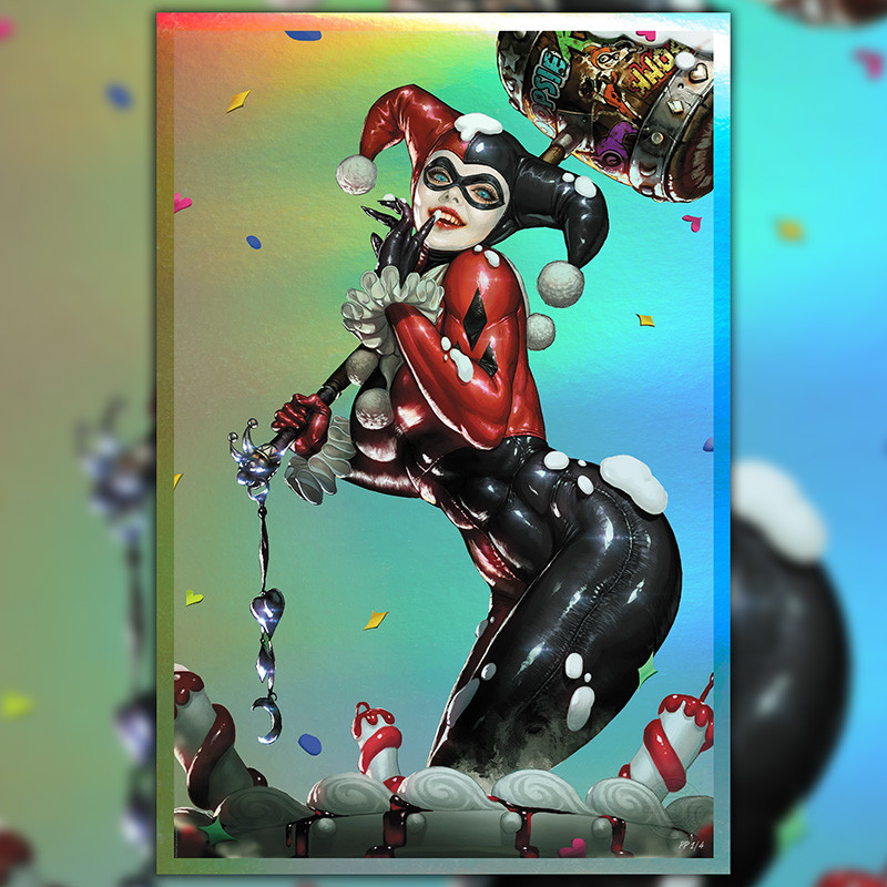 Impression Art Print Harley Quinn Sideshow DC Comics