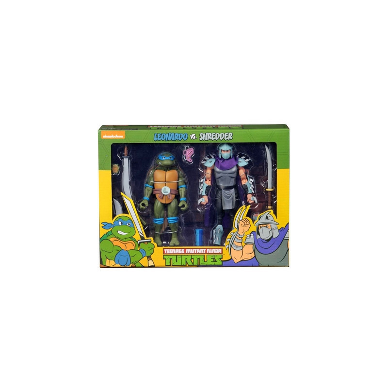 TORTUES NINJA Pack Figurines Leonardo vs Shredder Neca TORTUES NINJA Pack Figurines Leonardo vs Shredder Neca