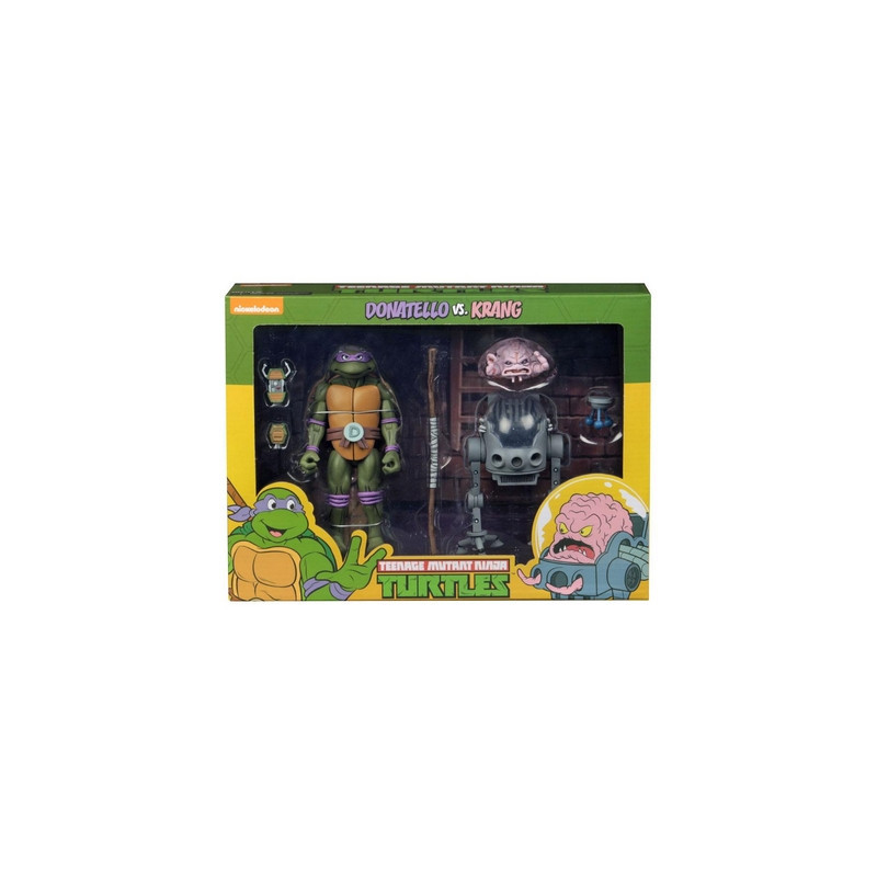 TORTUES NINJA Pack Figurines Donatello vs Krang Neca