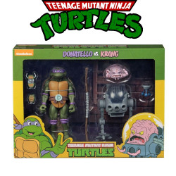  TORTUES NINJA Pack Figurines Donatello vs Krang Neca