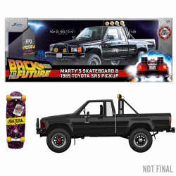 Marty's Skateboard & 1985 Toyota SR5 Pickup 1/24ème Jada Toys Retour vers le futur
