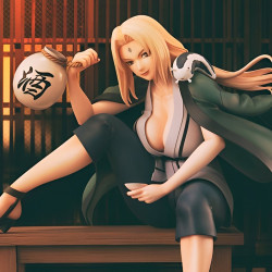 Figurine Tsunade V2 GALS Reissue Megahouse Naruto Shippuden