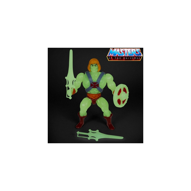 MAITRES DE L'UNIVERS Figurine He-Man Glow in the Dark Vintage Collection Super7