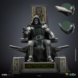 Statue Doctor Doom on Throne Deluxe Art Scale Iron Studios Marvel