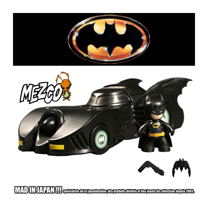 BATMAN Batmobile 1989 Mini Mez-Itz Mezco Toyz