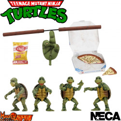  TORTUES NINJA Pack 4 Figurines Baby Turtles Neca