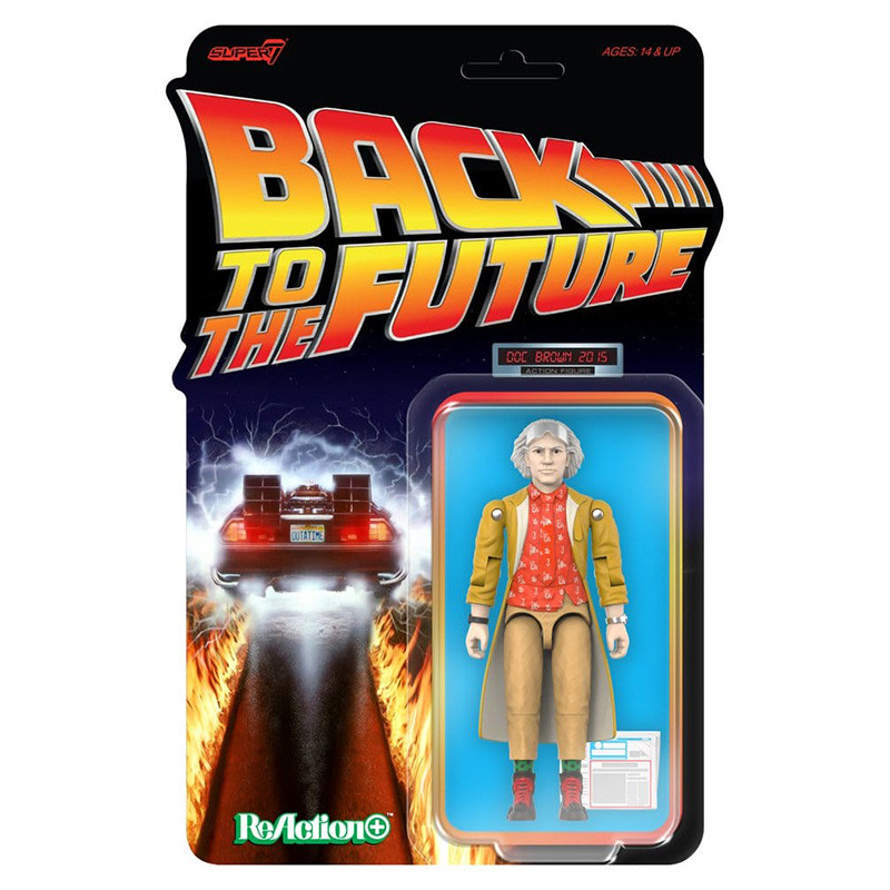 Figurine ReAction+ Doc Brown 2015 Super7 Retour vers le futur 2