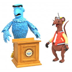 Pack 2 Figurines Sam l'Aigle & Rizzo le Rat Diamond Select Toys Le Muppet Show
