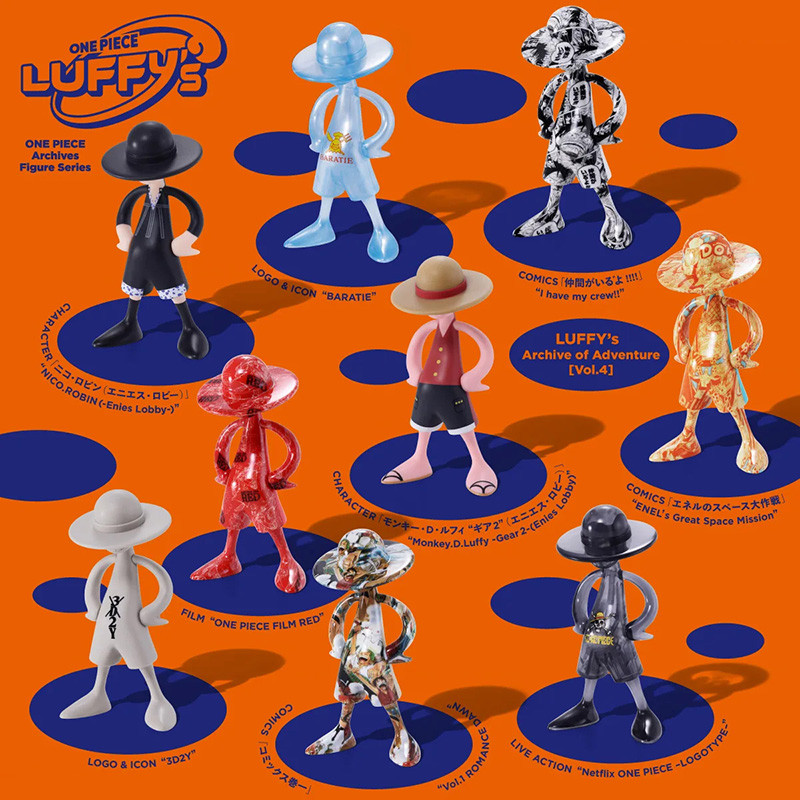 Figurines Luffy Archive of Adventure Vol. 4 Bandai One Piece