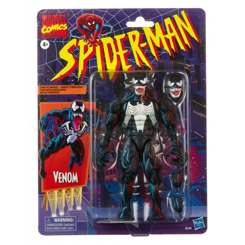MARVEL LEGENDS Retro Figurine Venom SDCC Exclu Hasbro Pulse