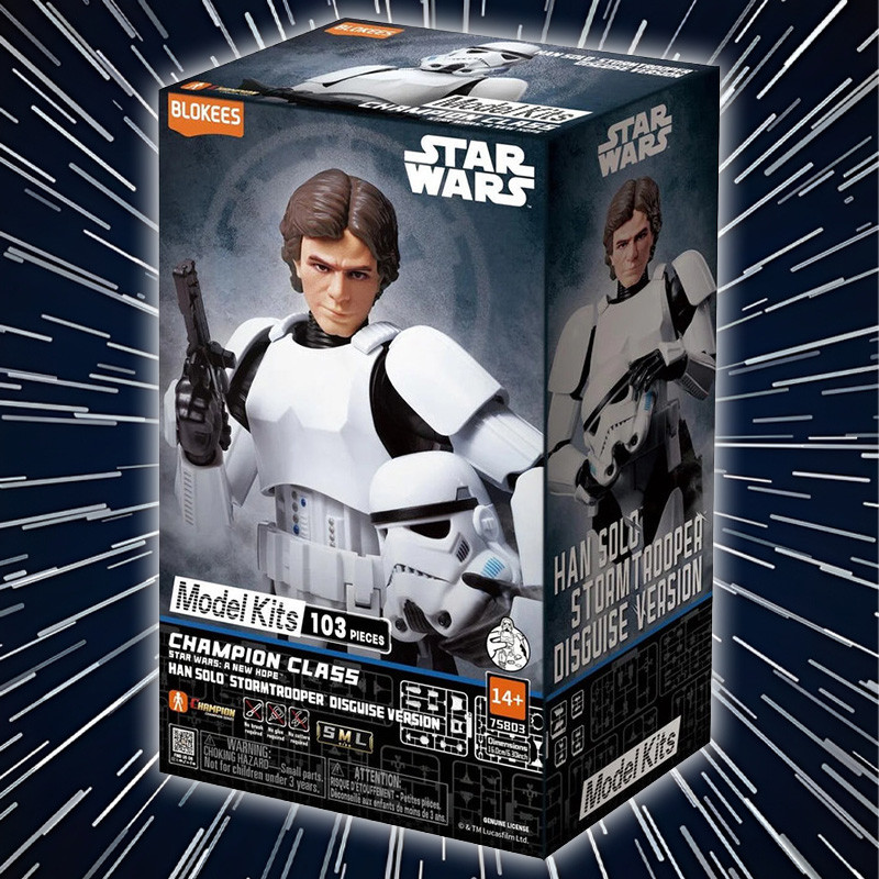 Maquette Han Solo Stormtrooper Disguise Version Champion Class Blokees Star Wars