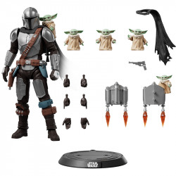 Maquette Din Djarin & Grogu Champion Class Blokees Star Wars