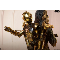 Statue Chewbacca and C-3PO Premium Format Sideshow Star Wars Episode V